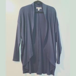 2X Sejour Nordstrom's Blue Open Cardigan